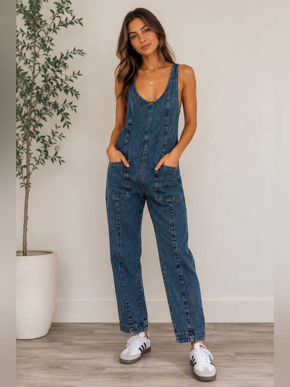 We The Free Free People‎ Denim Overalls 100% Cotton XS Cropped